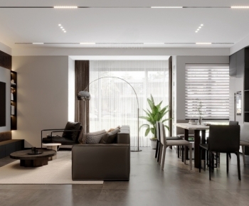 Modern A Living Room-ID:440546042