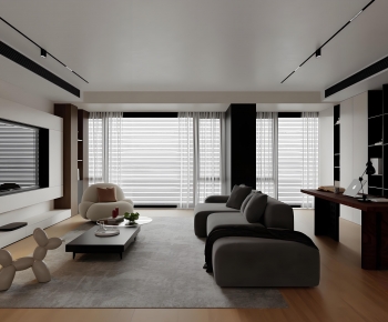 Modern A Living Room-ID:838640934