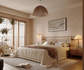 Wabi-sabi Style Bedroom-ID:292876968