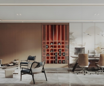 New Chinese Style Manager's Office-ID:221112018