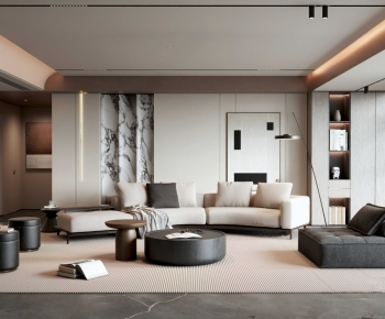 Modern A Living Room-ID:512105943