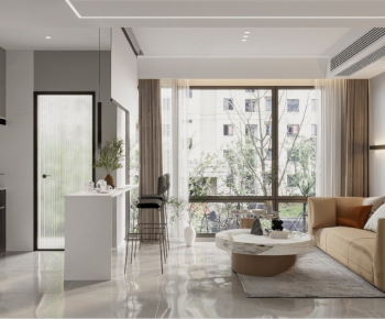 Modern A Living Room-ID:744785071