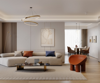 Modern A Living Room-ID:448288958