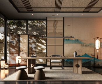 New Chinese Style Tea House-ID:750236033