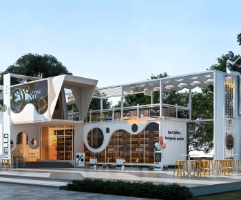 Modern Appearance Of Commercial Building-ID:497597938