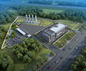 Modern Architectural Bird's-eye View Planning-ID:193069091