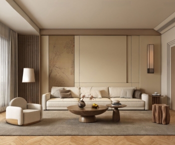 New Chinese Style A Living Room-ID:467529066