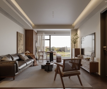 New Chinese Style A Living Room-ID:292615894