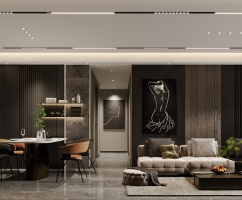 Modern A Living Room-ID:258886107