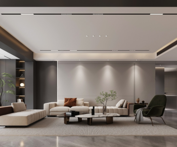 Modern A Living Room-ID:742803109