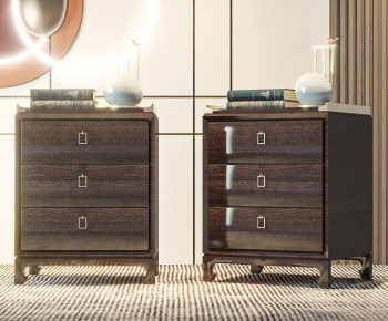 New Chinese Style Bedside Cupboard-ID:442343004