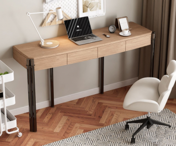 Modern Computer Desk And Chair-ID:937073957