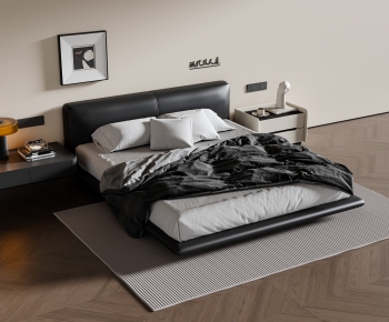 Modern Double Bed-ID:450356963