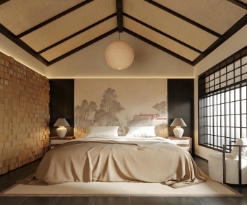 New Chinese Style Bedroom-ID:503382927