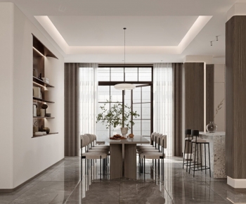 Wabi-sabi Style Dining Room-ID:409277929