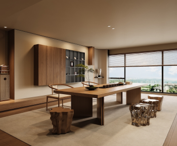 Wabi-sabi Style Tea House-ID:599374065