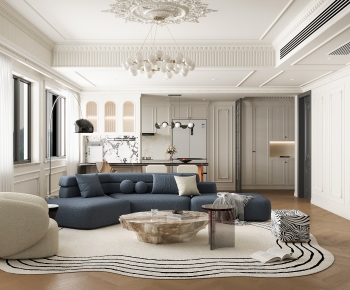 French Style A Living Room-ID:487299926