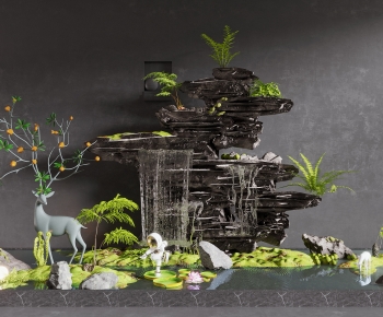 Modern Rockery Waterscape-ID:851385127