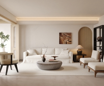 Wabi-sabi Style A Living Room-ID:310529955