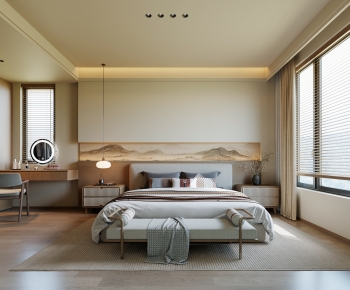 New Chinese Style Bedroom-ID:254688025