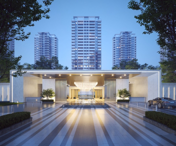 Modern Residential Building-ID:448399078