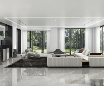 Modern A Living Room-ID:296726949