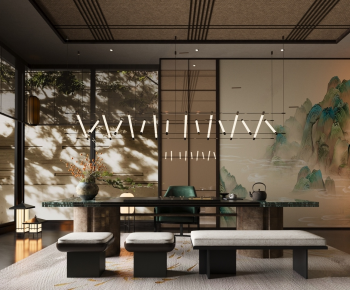 New Chinese Style Tea House-ID:394748934