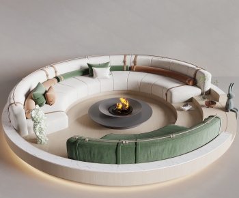 Modern Curved Sofa-ID:819812064