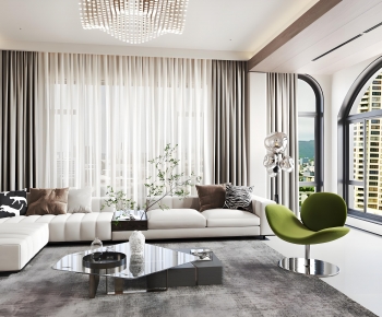 Modern A Living Room-ID:617266896