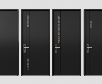 New Chinese Style Single Door-ID:541539917