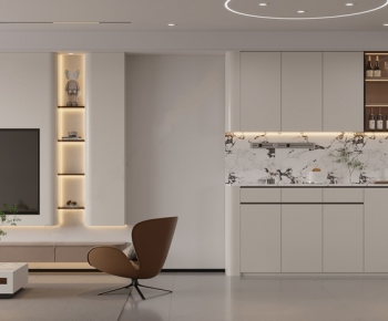 Modern A Living Room-ID:495827915