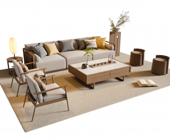 New Chinese Style Sofa Combination-ID:890419966