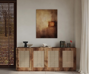 Wabi-sabi Style Entrance Cabinet-ID:620238076