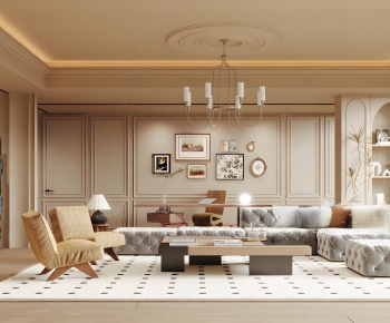 French Style A Living Room-ID:267561918