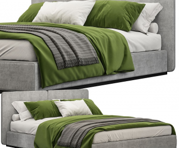 Modern Double Bed-ID:917810927