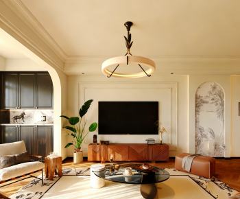 French Style A Living Room-ID:593368059