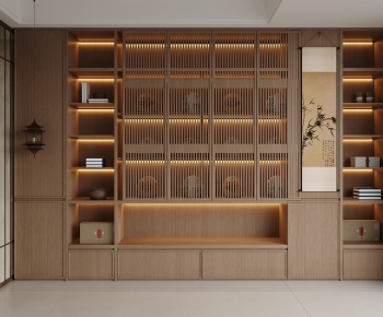 New Chinese Style Bookcase-ID:487507106