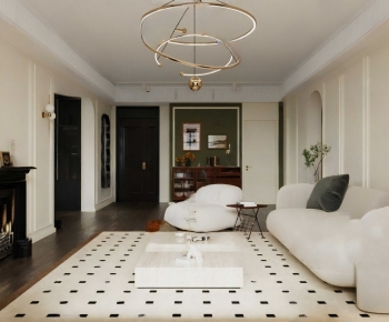 French Style A Living Room-ID:984220987