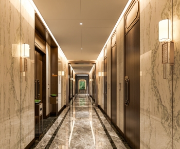 New Chinese Style Corridor-ID:411789439