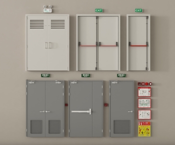 Modern Fire Door-ID:657810936