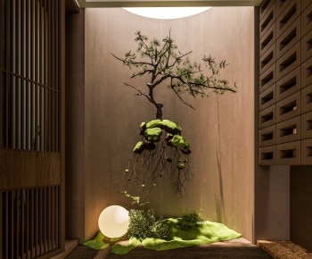 New Chinese Style Plant Landscaping-ID:525533916