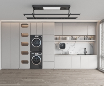 Modern Balcony Laundry Room-ID:526388888