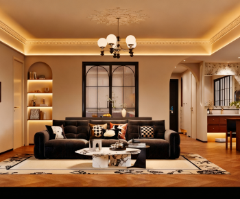 French Style A Living Room-ID:453009622