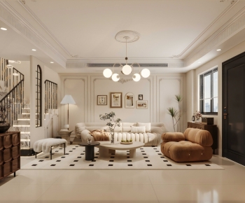 French Style A Living Room-ID:711514009