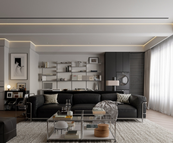 Modern A Living Room-ID:861387018