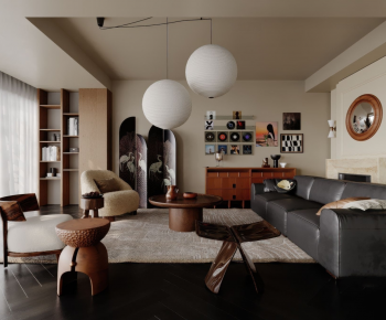 Modern A Living Room-ID:824632885