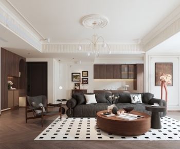 French Style A Living Room-ID:173466922