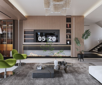 Modern A Living Room-ID:970772034