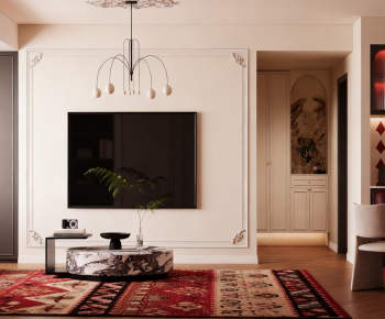 French Style A Living Room-ID:386025912