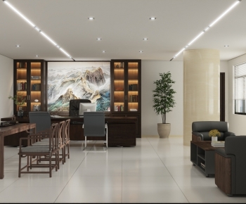 New Chinese Style Manager's Office-ID:772370104